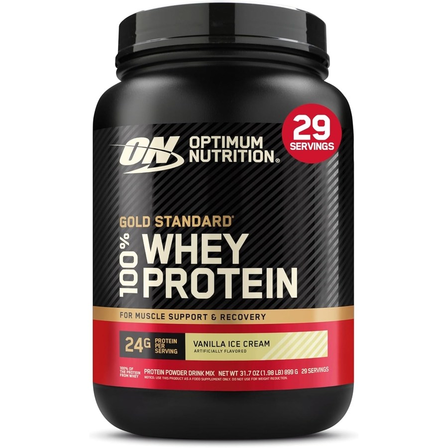 bcaa 에너지 헬스 영양 골드 스탠다드 100% 유청 단백질 파우더 바닐라 아이스크림 2파운드  1개  2lb