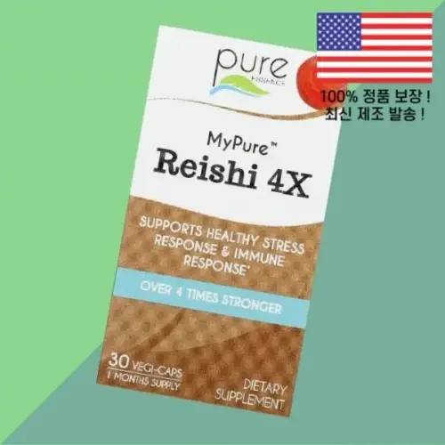 <b>퓨어</b> 에센스 마이 영지 4배 식물성 베지캡슐 30정 <b>Pure</b> Essence <b>My</b> Reishi 4x 30 Vegi Caps