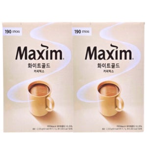 동서식품 화이트골드 커피믹스 대용량 믹스커피 380T (190+190) 무지방우유함유