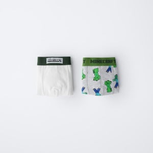 국내배송 ZARA 자라 아동 키즈 주니어 614세 MINECRAFT © MOJANG AB. 드로어즈 2개 팩 멀티컬러 0547779330 1392980