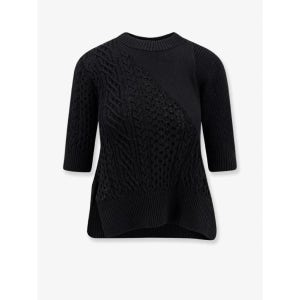 사카이 SACAI Cotton blend asymmetrical sweater 2508018