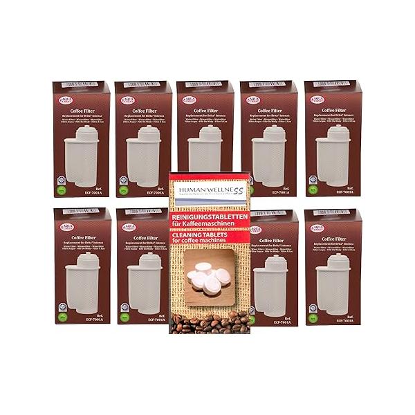 11973102 Human-Wellness 10 x ECF-7001A (AQK-01) Siemens Brita Intenza 필터 TZ 70003 EQ.3 EQ.5 EQ.8