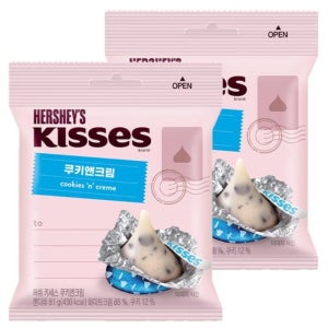 롯데제과 허쉬 키세스 쿠키앤크림 81g 2개
