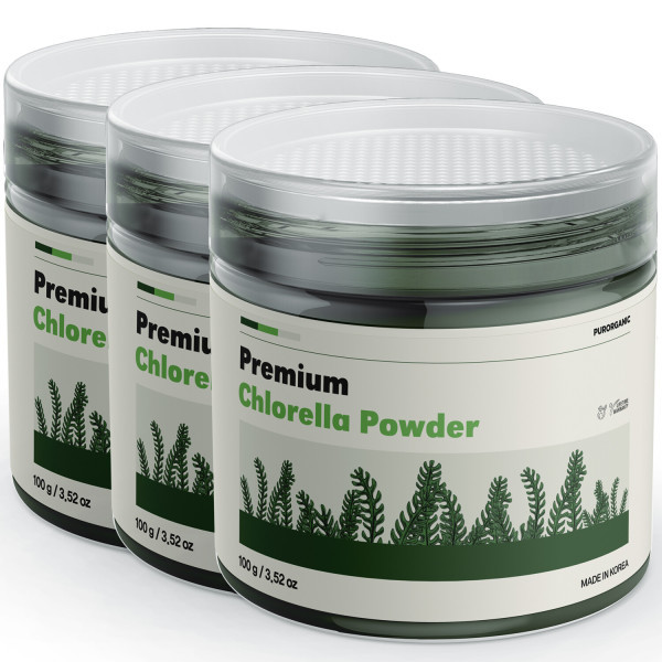 푸로가닉 푸로가닉 순수 클로렐라 가루 100g x 3개 <b>클로렐라 파우더</b>