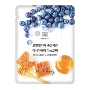 안나홀츠 아사이베리 마스크팩 탄력 수분 보습 20매