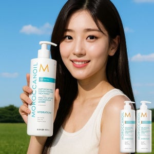 2개x1000ml 모로칸오일 에어리 모이스처 컨디셔닝 트리트먼트 모르칸오일 모로간 모르간