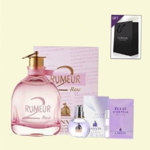 랑방 루머2 로즈 오드퍼퓸 50ml 풀세트 (본품+미니+스틱+쇼핑백)