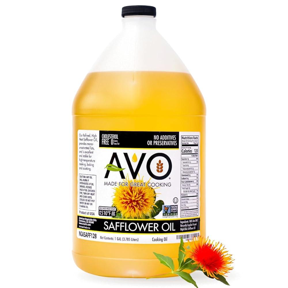 AVO 가공 NON-GMO 하이 올레산 잇꽃 오일 38L1갤런 [호환]  AVO 가공 NON-GMO 하이 올레산 잇꽃 오일 38