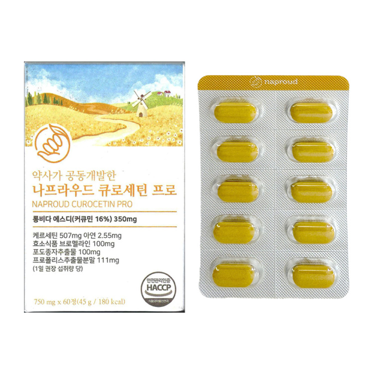 비오팜 나프라우드 큐로세틴 프로 750mg x 60정, 1개