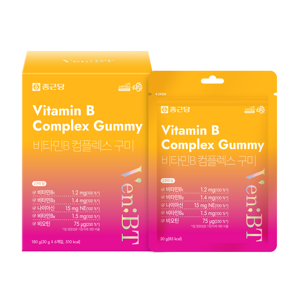 종근당 벤비티 비타민B 컴플렉스 구미 3g x 60구미, 1개