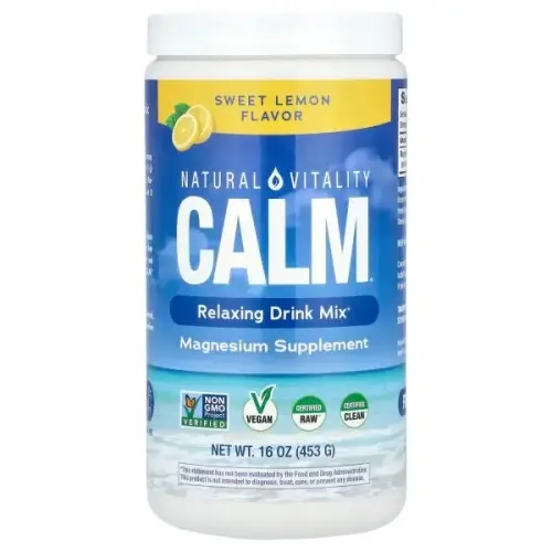 Natural Vitality CALM 릴랙싱 드링크 믹스 스위트 <b>레몬 453g</b>(16oz)