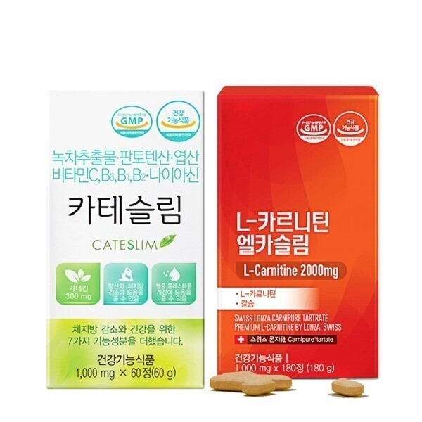 <b>카테슬림</b>+엘카슬림 다이어트보조제 카테킨 엘카르니틴