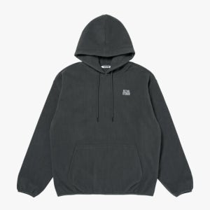 골스튜디오 Essential Microfleece Hoodie-Charcoal
