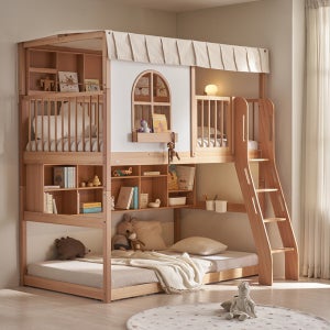 [꿈꾸는요셉]요셉SG 하우스 이층 침대 사다리 로우 루프탑 세트 JSGBE30