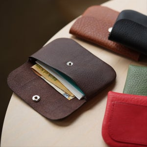 베지터블 천연 소가죽 컴팩트 월렛, 썬데이스카