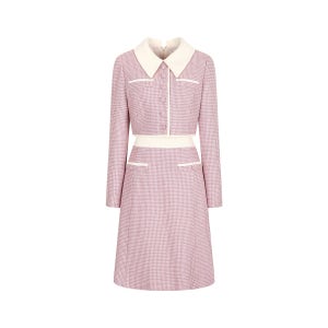 [롯데백화점] JJ지고트 솔리드 배색 트위드 원피스 GNAA0OP12 LE1220362164