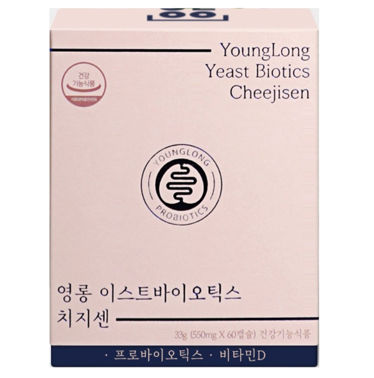 영롱 이스트바이오틱스 치지센 550mg x 60캡슐, 4개