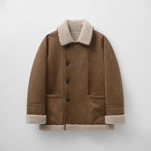 [몽돌] 리버시블 스웨이드 무스탕 브라운 MDJK038BROWN