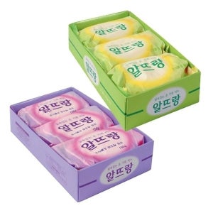 LG생활 알뜨랑비누 3개입 옐로우  박스 25개입