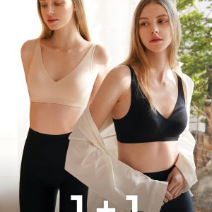 땀복 컴포트 에어리 후크형 여성필라테스복 브라 1+1 요가복상의나시