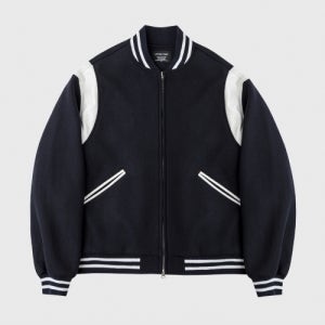 [레테르코모] 빅 어워드 스타디움 울 바시티자켓 다크네이비 Big Awards stadium Wool Varsity jacket Dark Navy