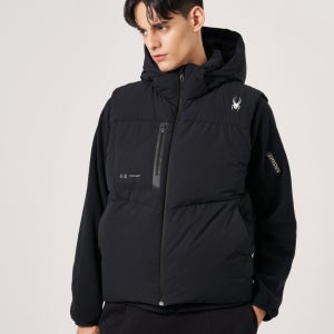 공용 미드 다운 베스트,SPKWCNDV001UBLK