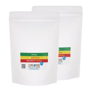 ZIPCOFFEE 에티오피아 G1 예가체프 코케허니 허니프로세스 싱글오리진 당일로스팅 원두 커피 1kg(500g+500g)