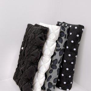 [소네트오브나잇] 심플 무채색 프리사이즈 땡땡이 호피 북커버 SN BK simple