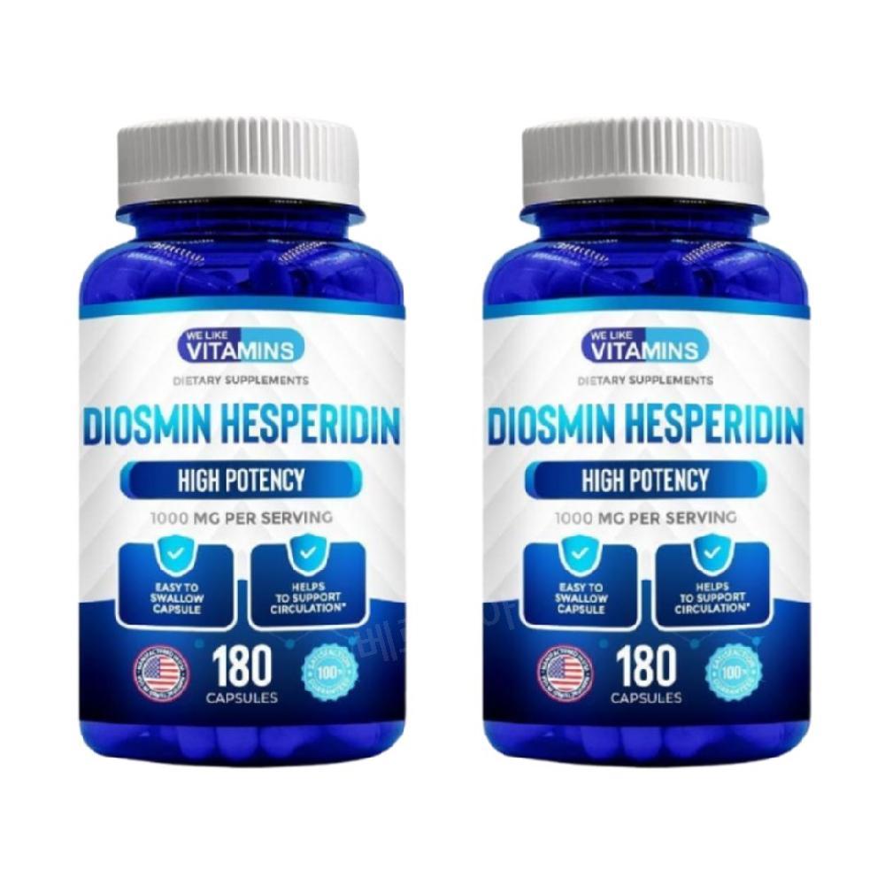 <b>위라이크비타민</b> 디오스민 헤스페리딘 하이포텐시 1000mg 180캡슐 2개