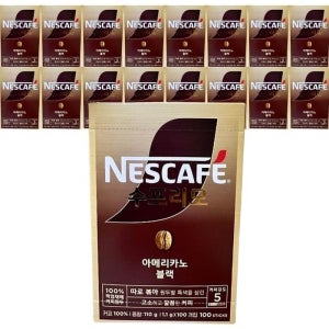 네스카페 수프리모 아메리카노 1.1g 100T x 1개