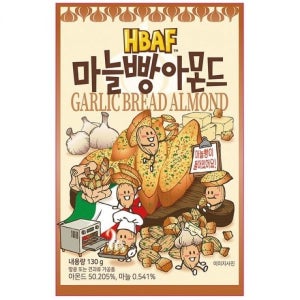 120G 마늘빵 아몬드 길림양행-식음료.간식류.견과류.마늘빵.아몬드.길림양행.원데이.견과바.요거트