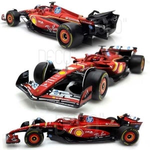 (현대Hmall) 아트박스/브라고 1:18 페라리 SF24 샤를 르클레르 레이싱 받침대 미니카