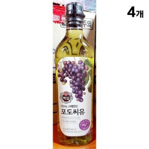 포도씨유(백설 900ml)X4