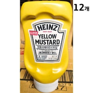 하인즈 옐로우머스타드 396g X12