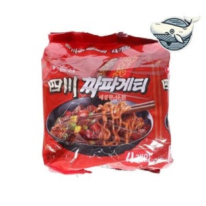 간편식 매운 사천 짜장면 4개 포장 바쁜