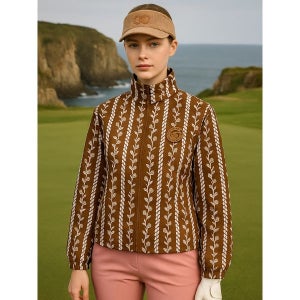 [맥케이슨]  여성 씨슬 패턴 아노락 점퍼 카멜 MCW3JP629CAM