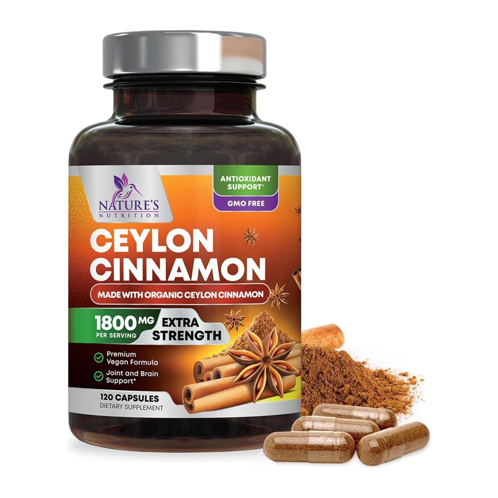 Natures Nutrition <b>네이처 뉴트리션</b> 실론 시나몬 1800mg 120정