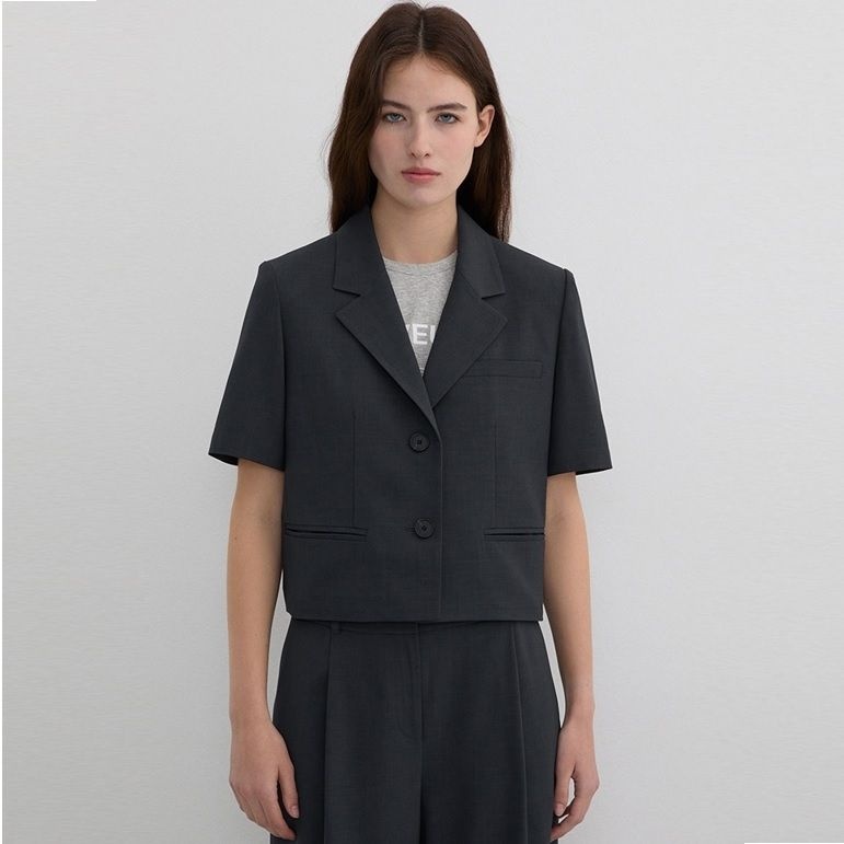 <b>리스트</b> 하프 슬리브 투버튼 자켓_TWSJKP62040 2422329  44  착콜