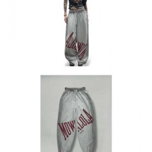Mowalola Stamp Joggers 루즈핏 트레이닝 pants 바지 [스트릿 편집샵 람스]