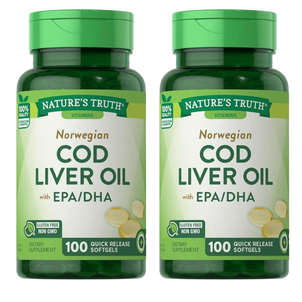 네이처트루스 노르웨이 대구간유 코드리버 100캡슐 2병  1정