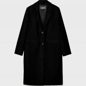 스트라디바리우스 블랙 클래식 스트레이트 테일러드 롱 코트 5805/875 BLACK_P0185805875BLACK