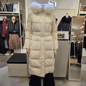 [씨] SI 씨 폭스퍼 벨티드 롱 패딩 SLDJY0625