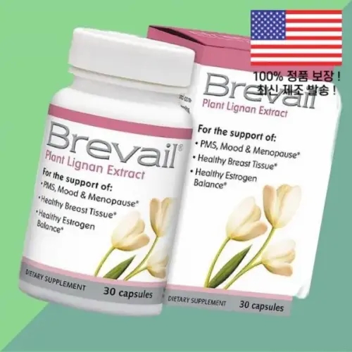 발레인스 브리베일 식물 <b>리그난</b> 추출물 아마씨 SDG 50mg 30정 Barlean’s <b>Brevail</b> Plant Lignan Extract 30