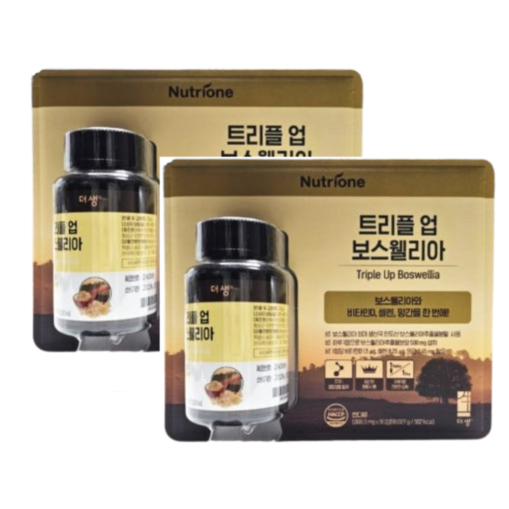 뉴트리원  <b>더생알파 트리플 업 보스웰리아</b> 90캡슐, 2개