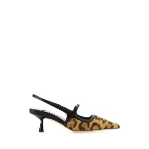 지미추 JIMMY CHOO 송아지 털 프린트 디디 펌프스 DIDI45BXR NATBLA