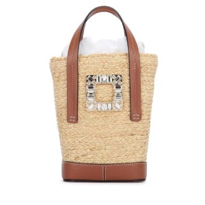 로저비비에 ROGER VIVIER RV SKATE STRAW FLOWERS BASKET RBWAOKK3100S1E 1L54