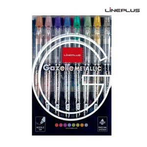 탱크펜 메탈릭 8색 가젤 화방용품 세트 사인펜 미술용품