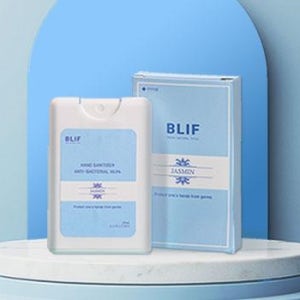 BLIF 카드형 손소독제 스프레이 20ml 쟈스민향 단체 제작 광고 판촉물 기념 홍보 답례품