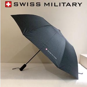 스위스밀리터리 2단자동 핀도트 우산 1개(50개부터 구매) 단체 대량주문 판촉물 기념 홍보 답례품