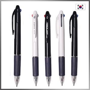 크라운 키넥스 3색 불투명 볼펜 단체 대량주문 판촉물 기념 홍보 답례품